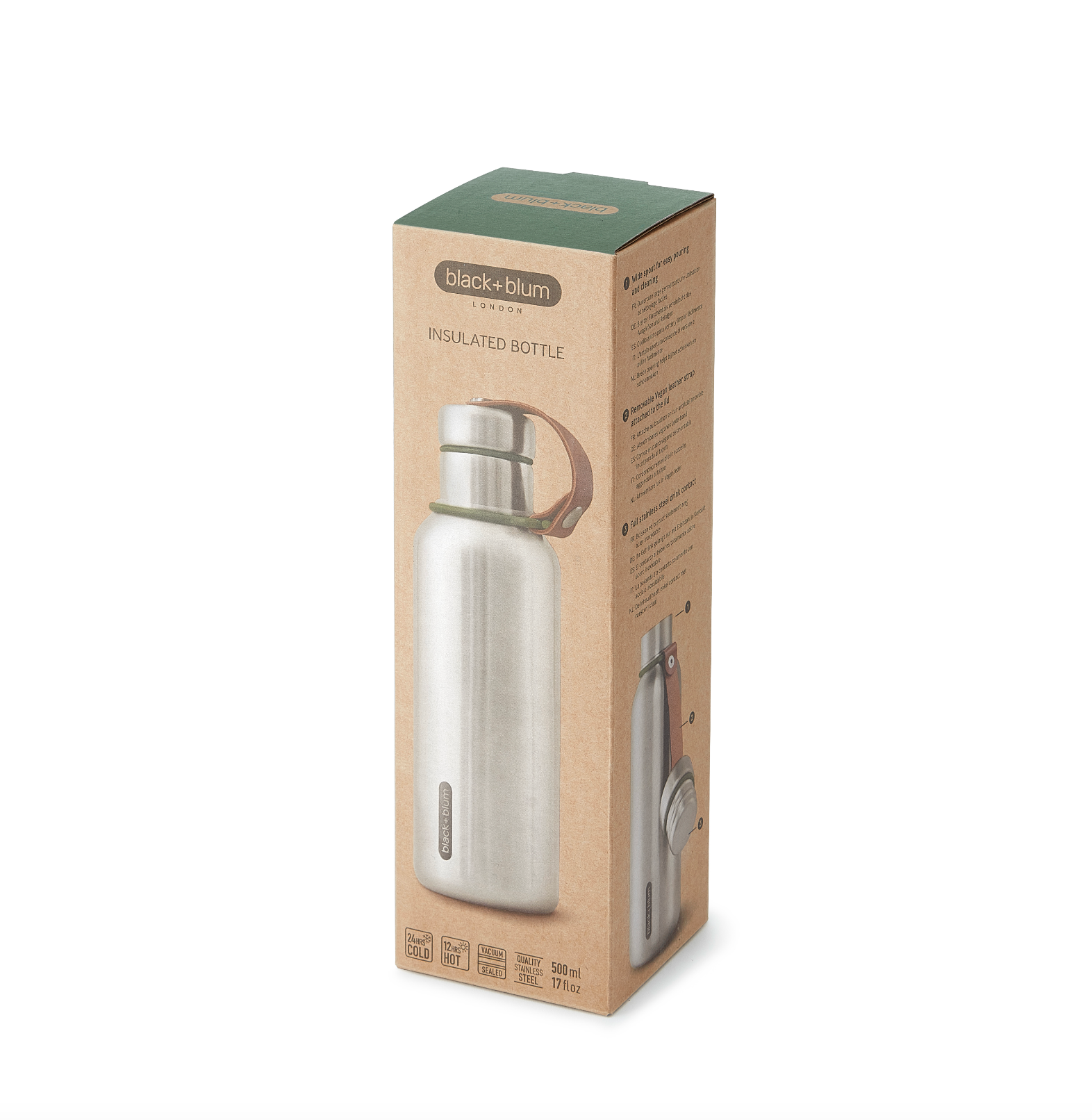 Black+Blum 500ml Vacuum Insulated Water Bottle