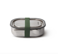 Sandwich Box/Bento Box Inox Olive 600ml Black+Blum 