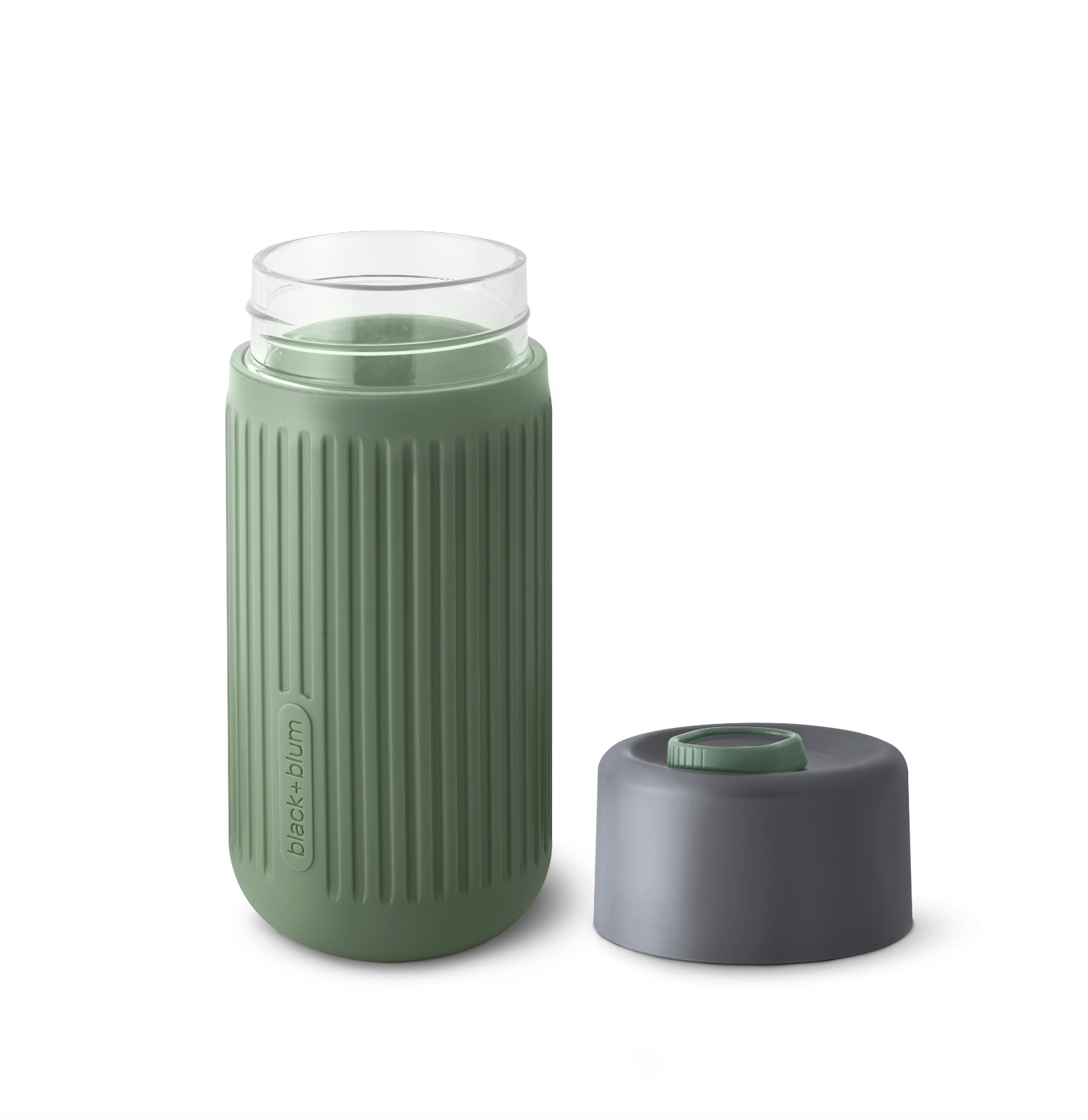 Travel Cup Gray/Olive Black+Blum Glass