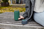 Travel Cup Gray/Olive Black+Blum Glass