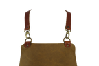 C&amp;L Mustard Brown Apron with Straps - Genuine Leather 