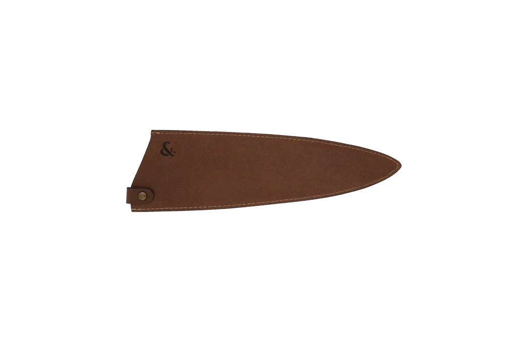 Manga para Faca de Chef em Pele Castanha 20cm