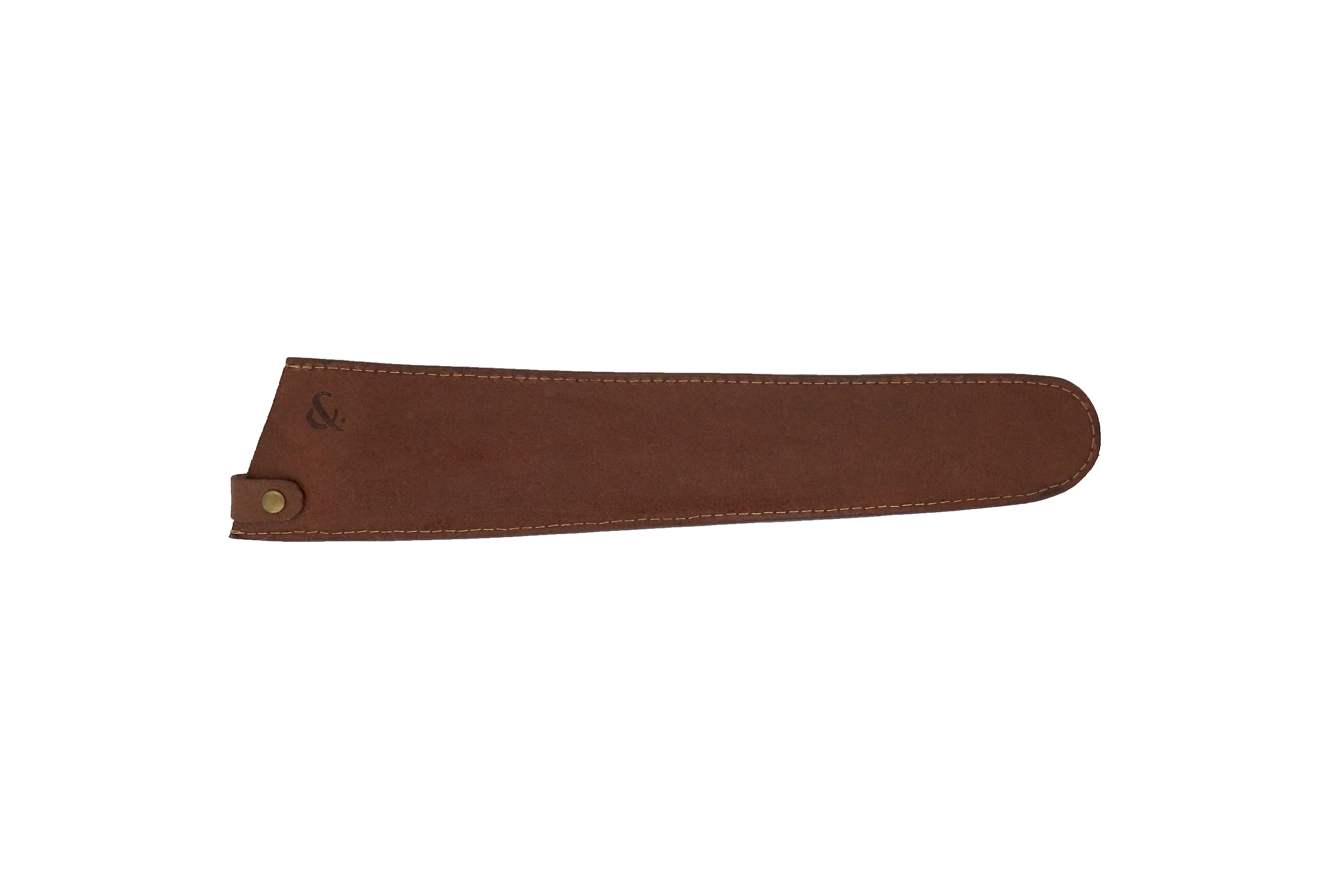 Manga para Faca de Pão em Pele Castanha 26 cm