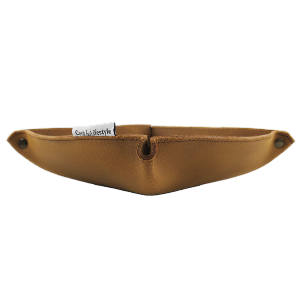 Cesto do Pão Castanho Mostarda C&L - Pele Genuína