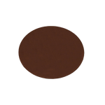 6 bases de copa redondas de piel sintética marrón