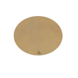 6 Bases de Copos Circulares Bronze de Couro Pu