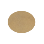 6 bases de copa redondas de piel sintética de bronce