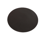 6 bases de copa redondas de piel sintética negra