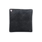 Pega de Panela de Couro / Pele Vintage Preto