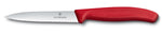 10cm Red Serrated Peeling Knife