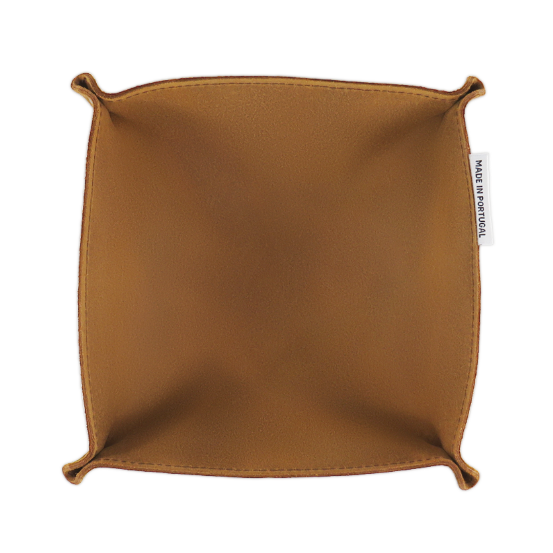 Despeja Bolsos Castanho Mostarda C&L - Pele Genuína