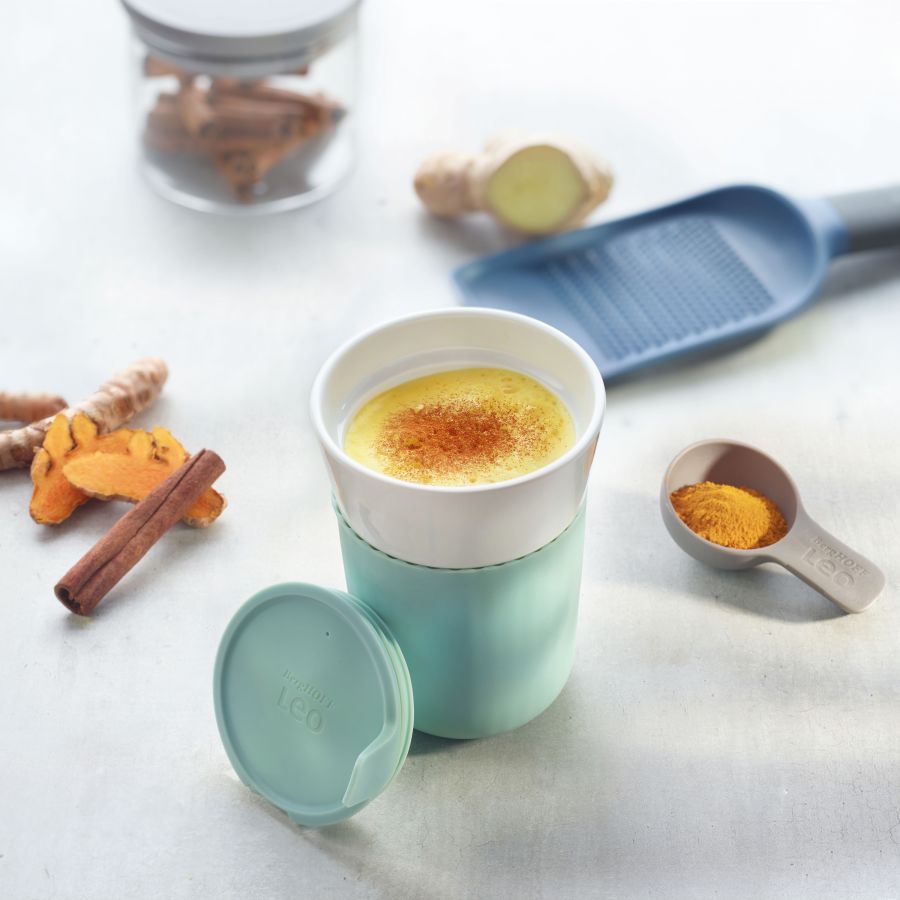 0.33 L porcelain travel mug - Leo