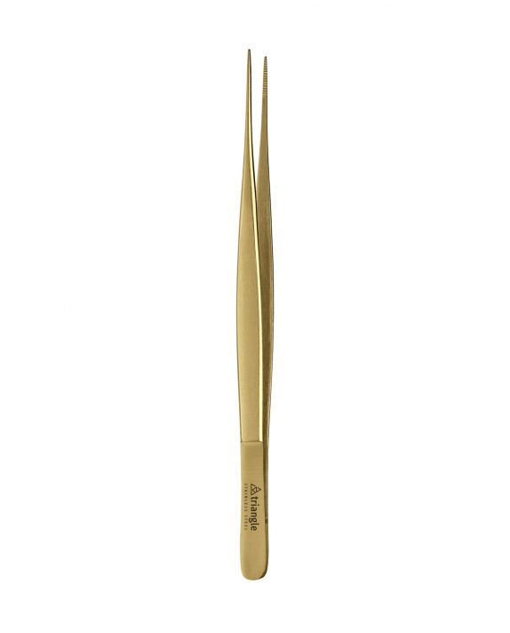 Pinça Pontiaguda para Empratar/Servir 15 cms (Dourado)