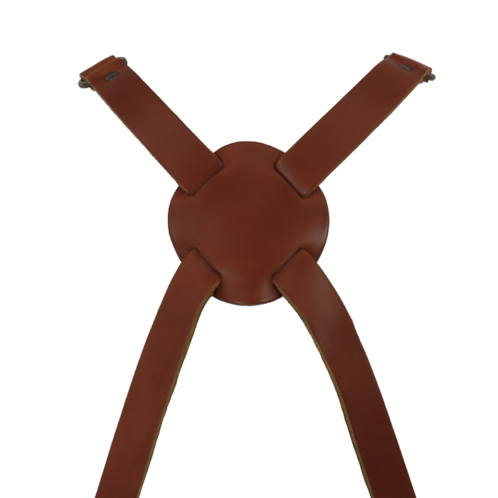 C&amp;L Light Brown Apron with Straps - Genuine Leather 